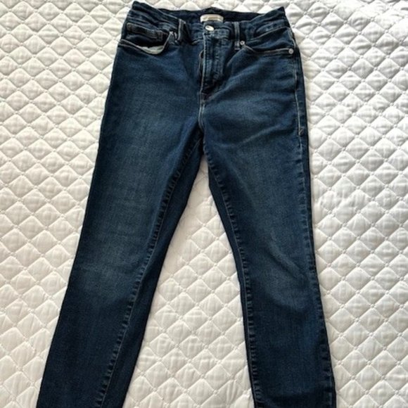 Good American - Good Legs Deep V High Rise Skinny Stretch Jean - Picture 2 of 7